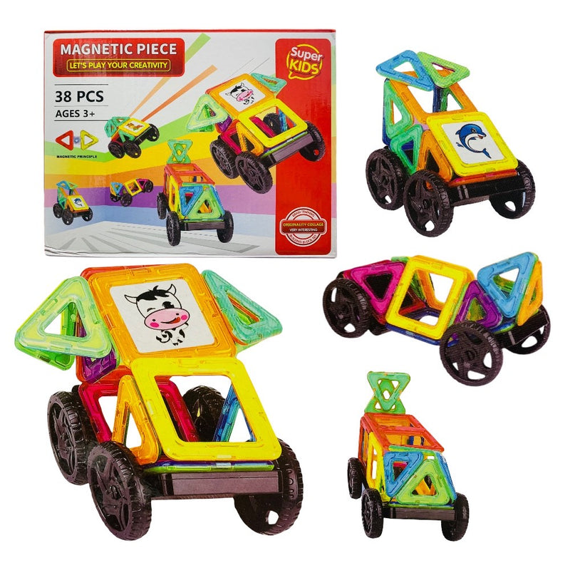 Juego Magnético Bloques Didáctico 38 Pcs